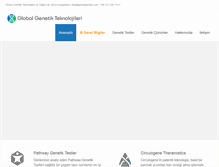 Tablet Screenshot of globalgenetik.com